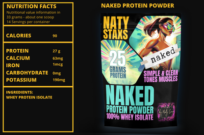 Naty Staxs - Naked Protein Powder - 12oz