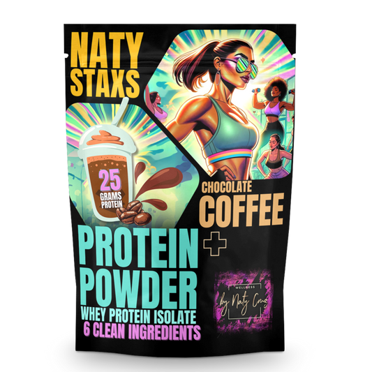 Naty Staxs - Coffee + Chocolate Protein Powder - 12oz